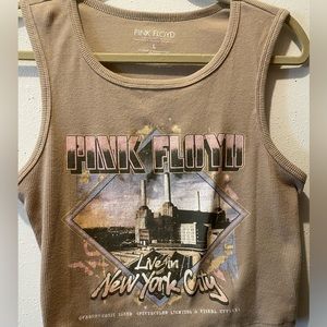 Pink Floyd crop top tank top target brand size large women’s